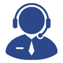Marketer with headset icon